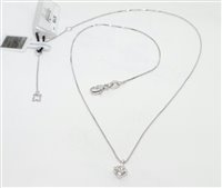 Halskette Recarlo Dame Maria Teresa in Weißgold Diamante 0.41 Ct P30PX350 - P30PX350/029-45